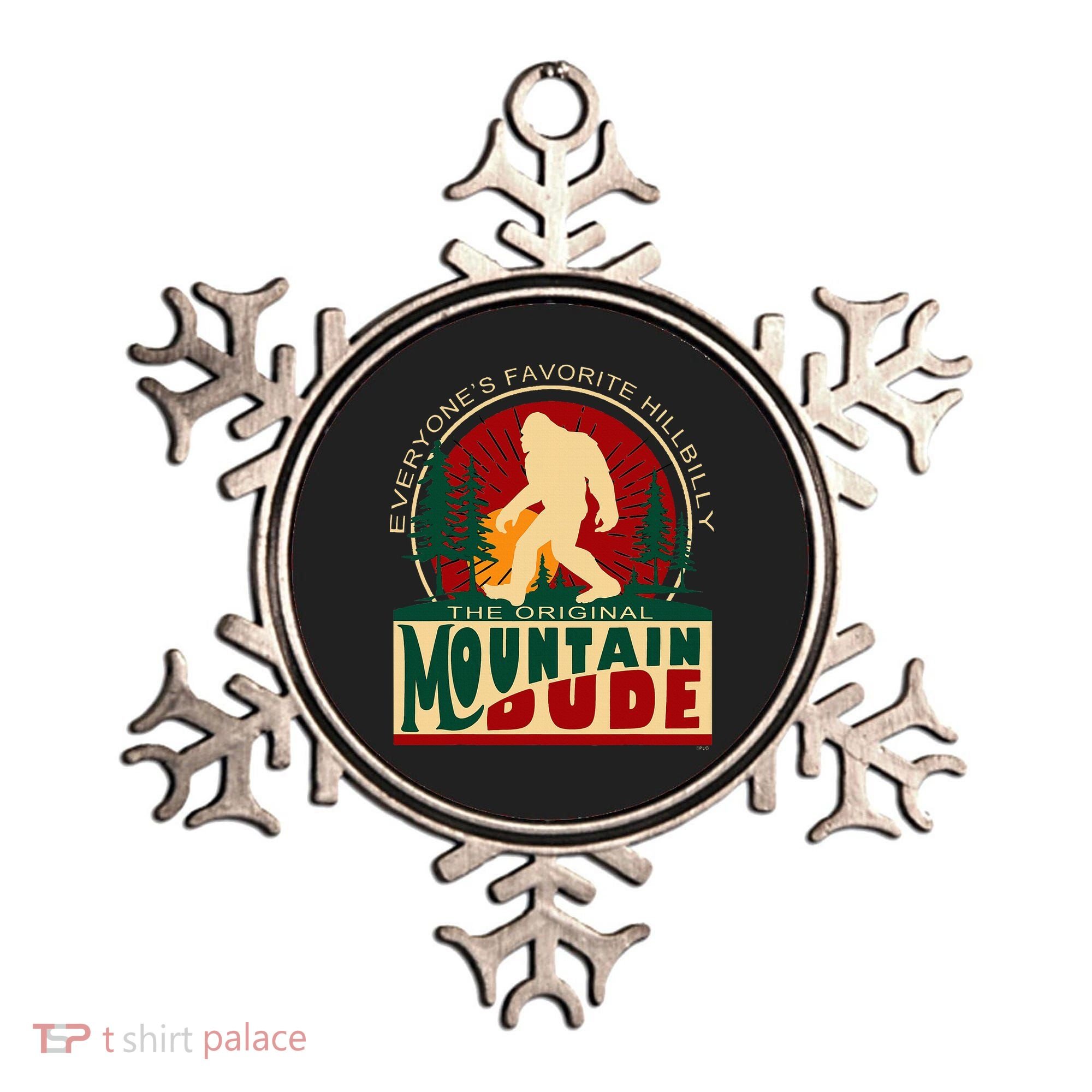 Funny Sasquatch Mountain Dude EveryoneS Favorite Hillbilly Ornament