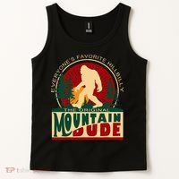 Funny Sasquatch Mountain Dude EveryoneS Favorite Hillbilly Tank Top thumb 2
