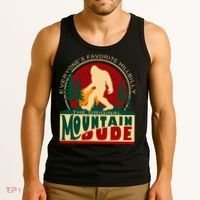 Funny Sasquatch Mountain Dude EveryoneS Favorite Hillbilly Tank Top thumb 3