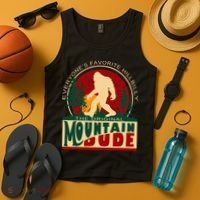 Funny Sasquatch Mountain Dude EveryoneS Favorite Hillbilly Tank Top thumb 4