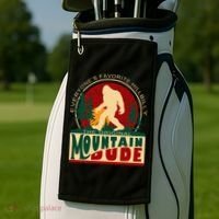 Funny Sasquatch Mountain Dude EveryoneS Favorite Hillbilly Golf Towel thumb 2