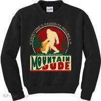 Funny Sasquatch Mountain Dude EveryoneS Favorite Hillbilly Kids Sweatshirt thumb 0