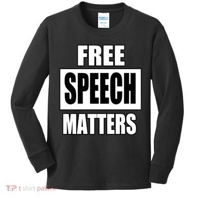 Free Speech Matters Kids Long Sleeve Shirt