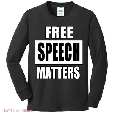 Free Speech Matters Kids Long Sleeve Shirt