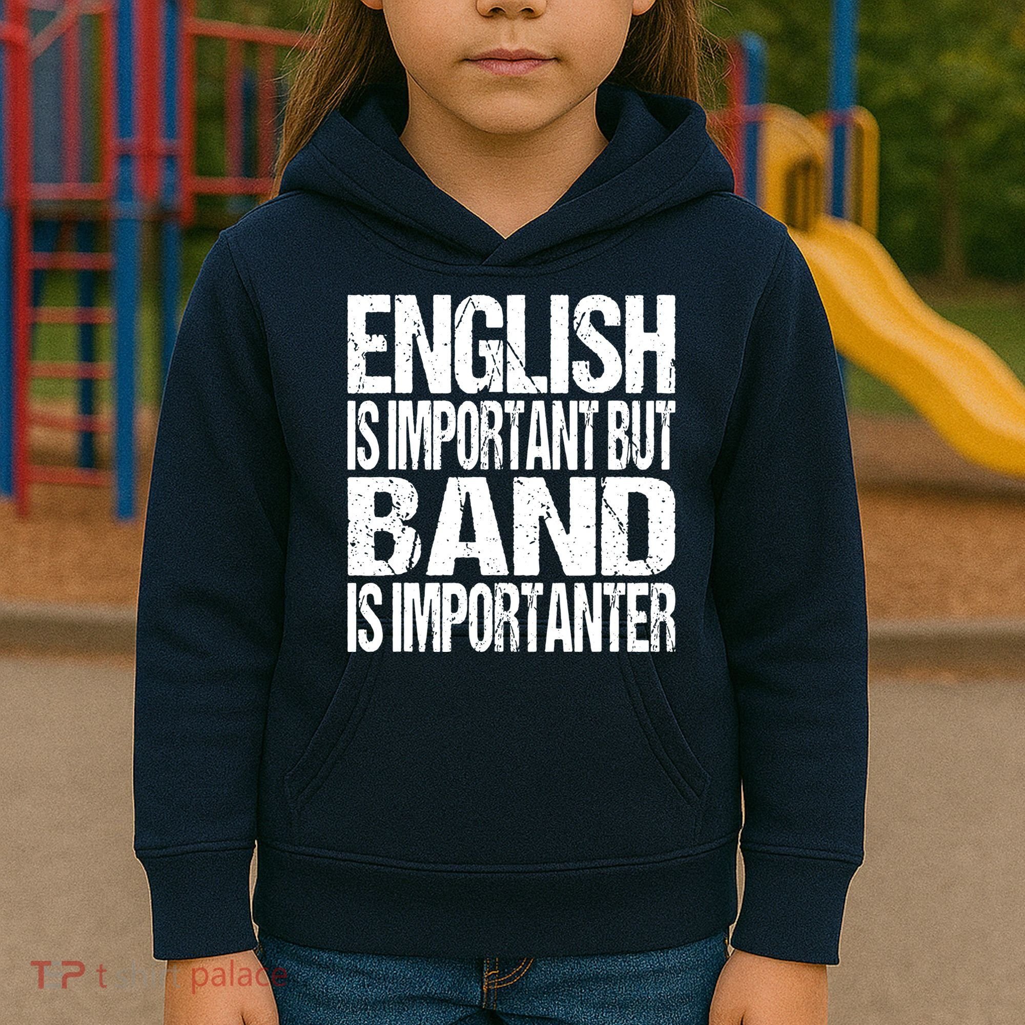 Funny School Marching Band Quote English Joke Kids Hoodie