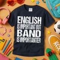 Funny School Marching Band Quote English Joke Kids T-Shirt thumb 3