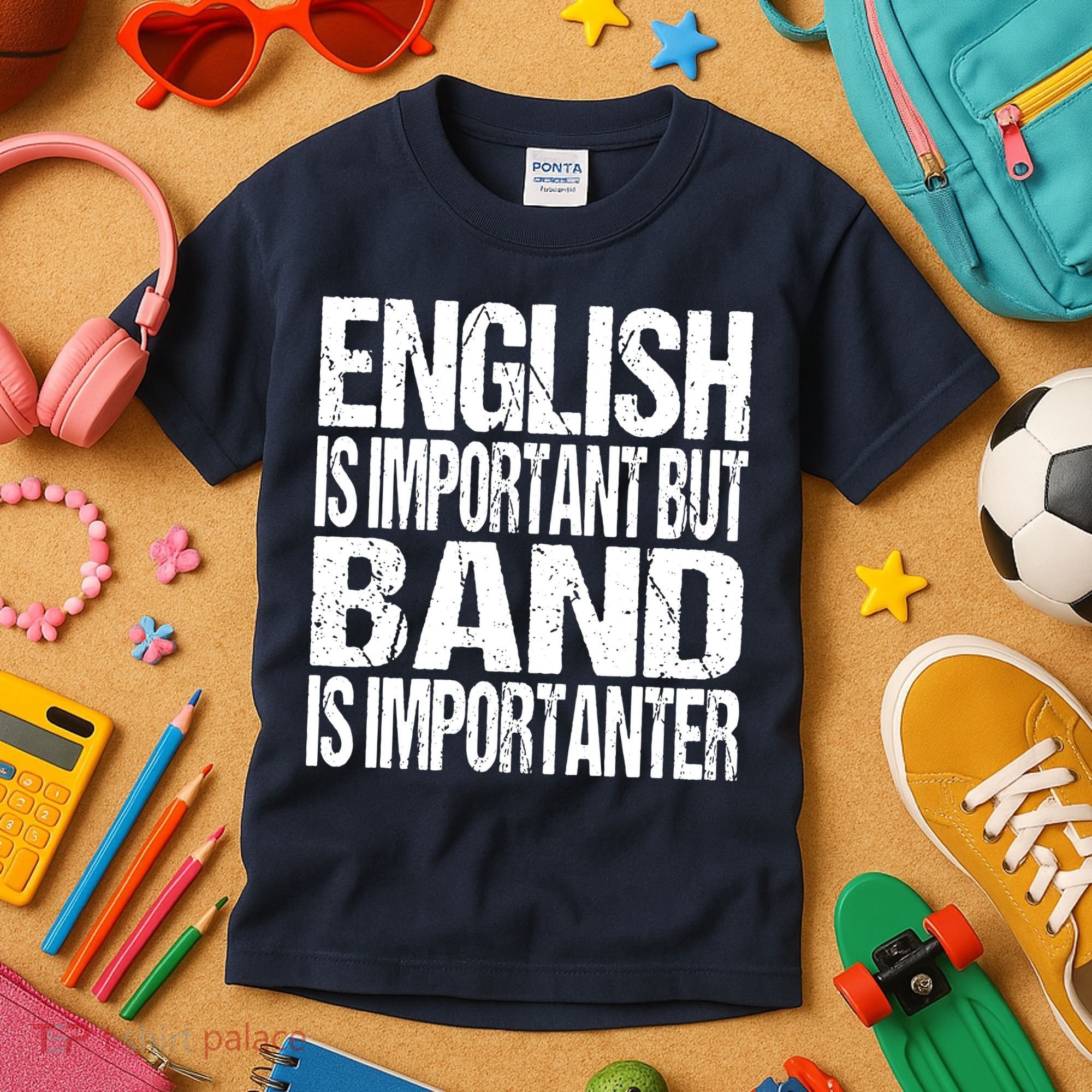 Funny School Marching Band Quote English Joke Kids T-Shirt