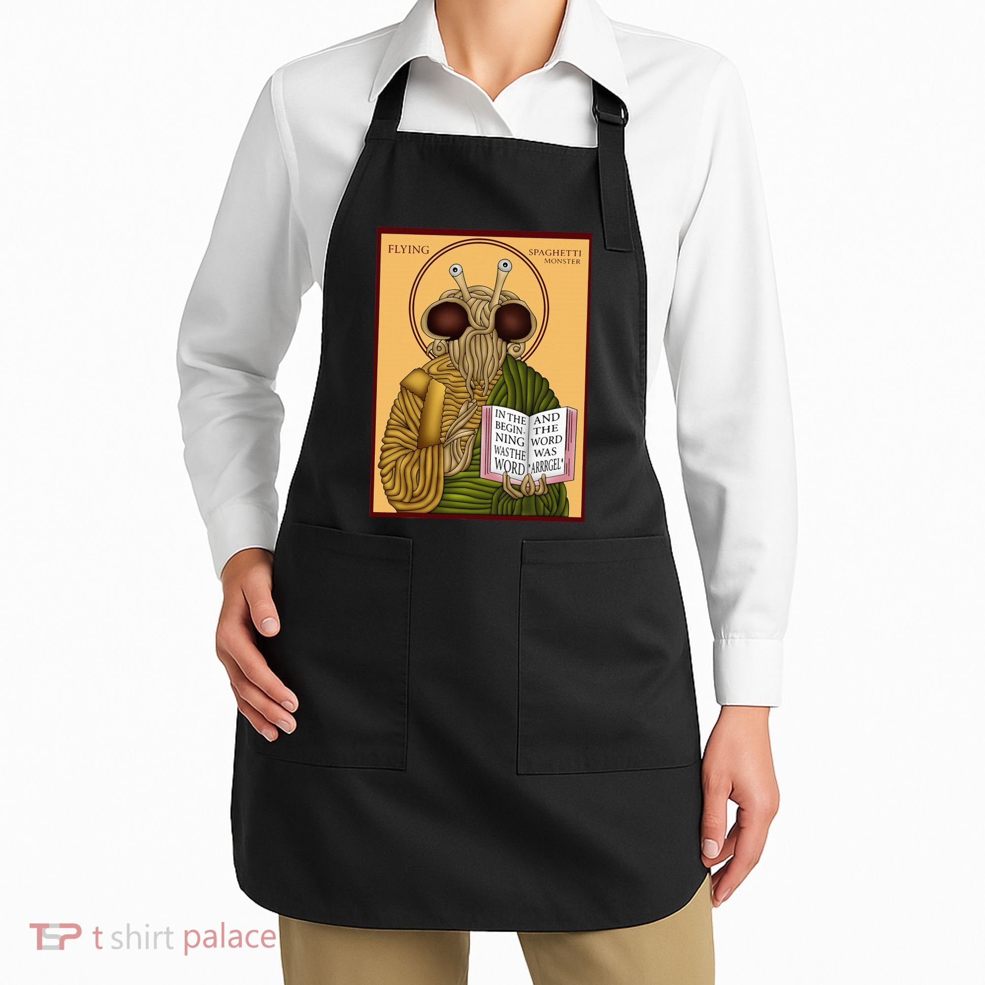 Flying Spaghetti Monster Fsm Pastafarian Apron