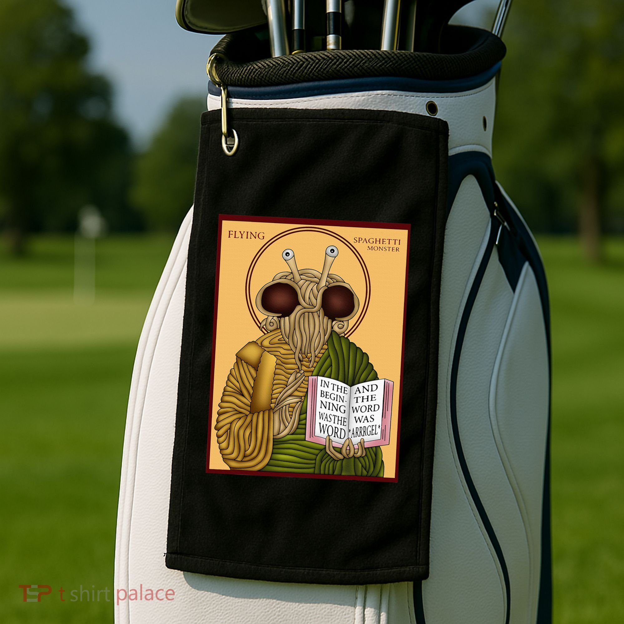 Flying Spaghetti Monster Fsm Pastafarian Golf Towel