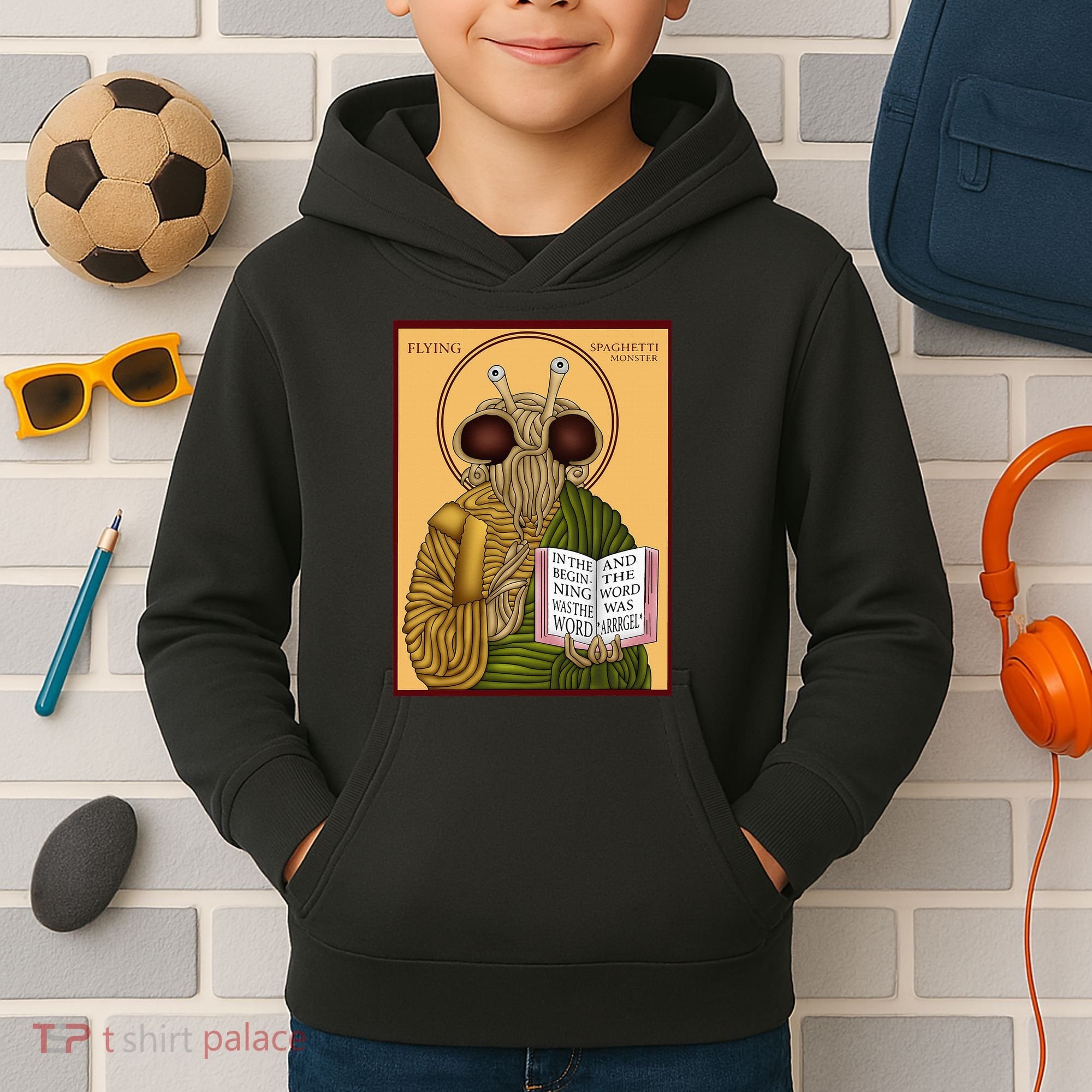 Flying Spaghetti Monster Fsm Pastafarian Kids Hoodie