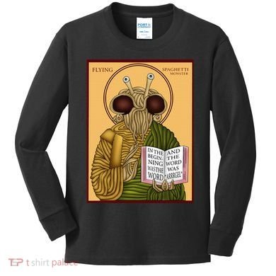 Flying Spaghetti Monster Fsm Pastafarian Kids Long Sleeve Shirt