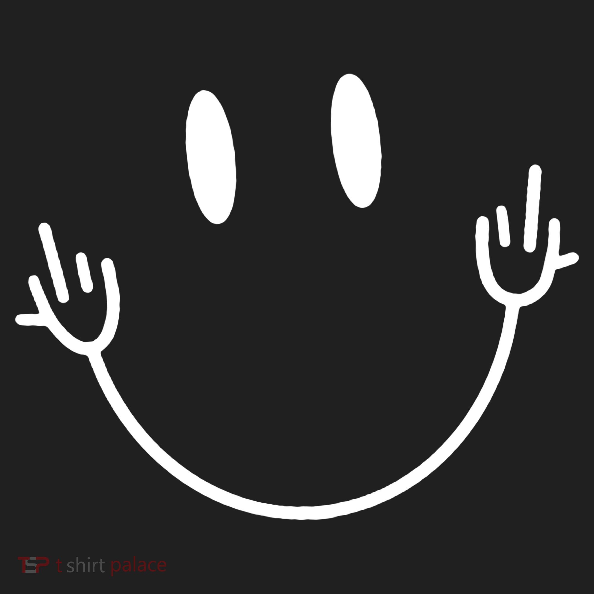 Funny Smiley Middle Finger Smile Face Women's Sweatshirt