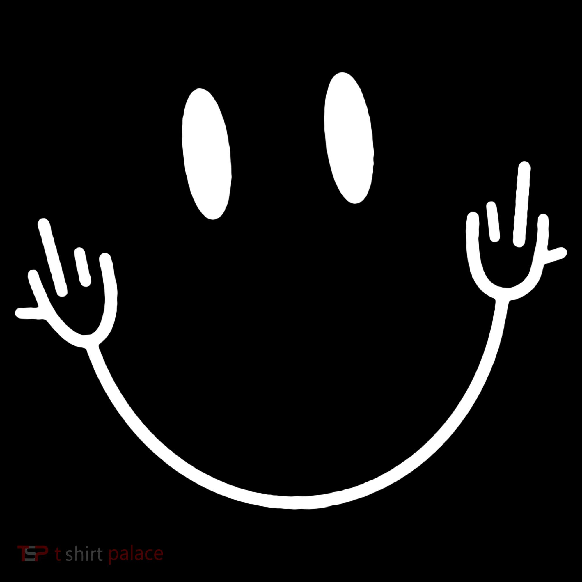 Funny Smiley Middle Finger Smile Face Women's Hoodie