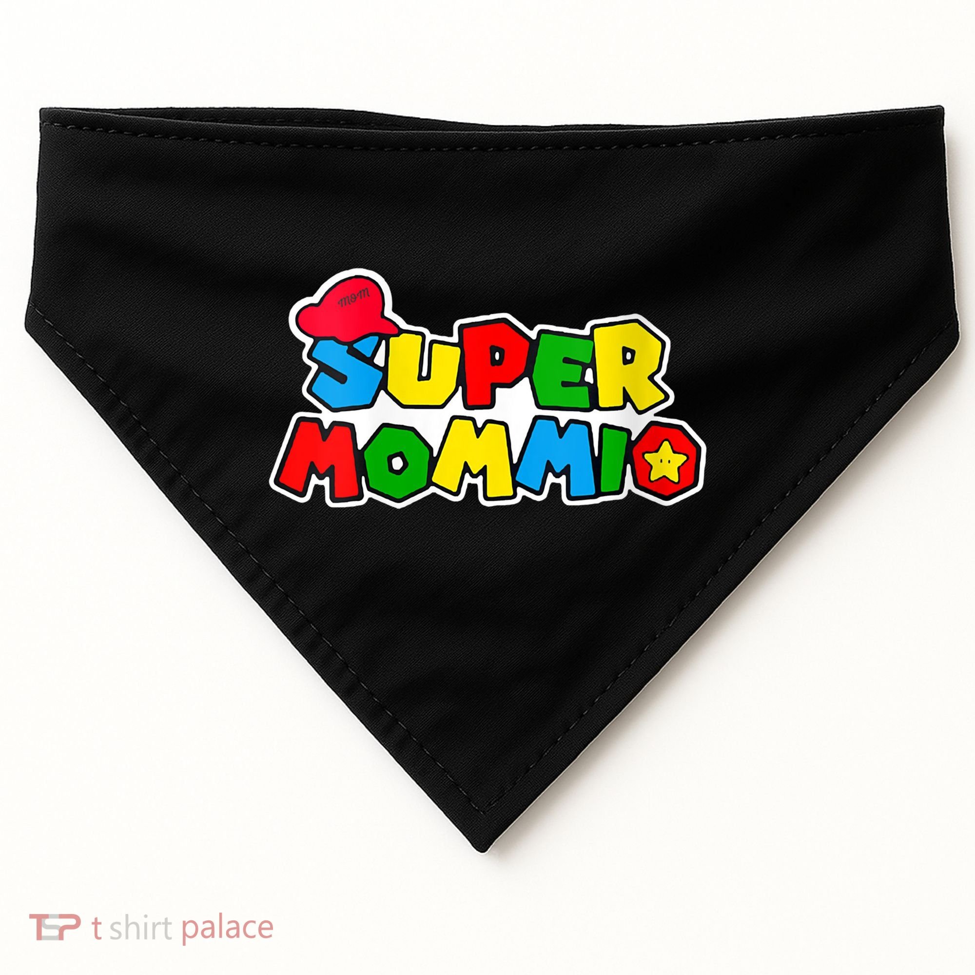 Funny Super Mommio Mother's Day Gamer USA-Made Doggie Bandana