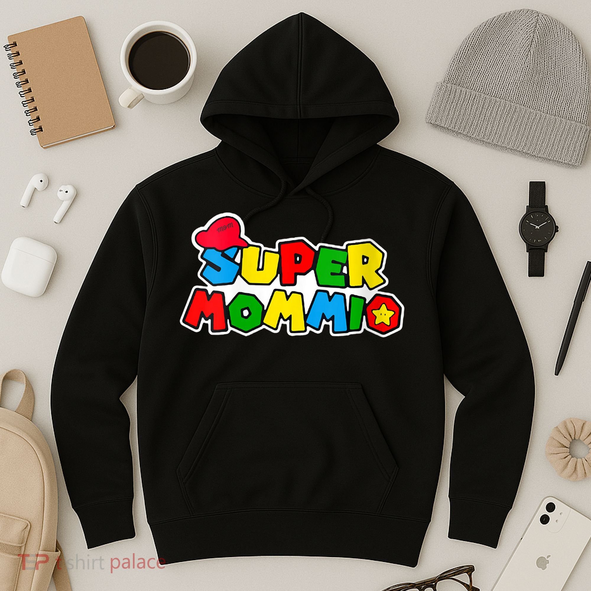 Funny Super Mommio Mother's Day Gamer Hoodie