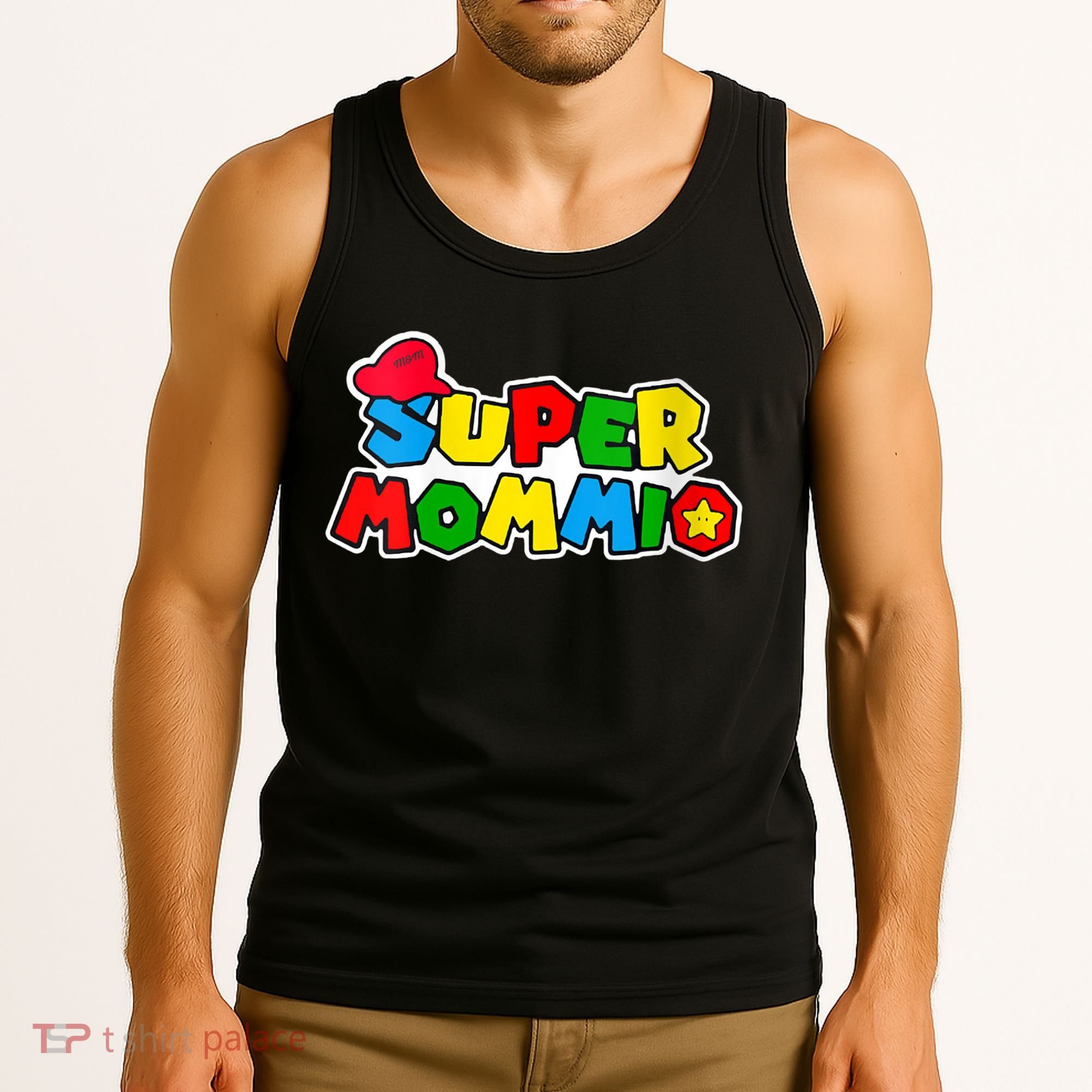 Funny Super Mommio Mother's Day Gamer Tank Top