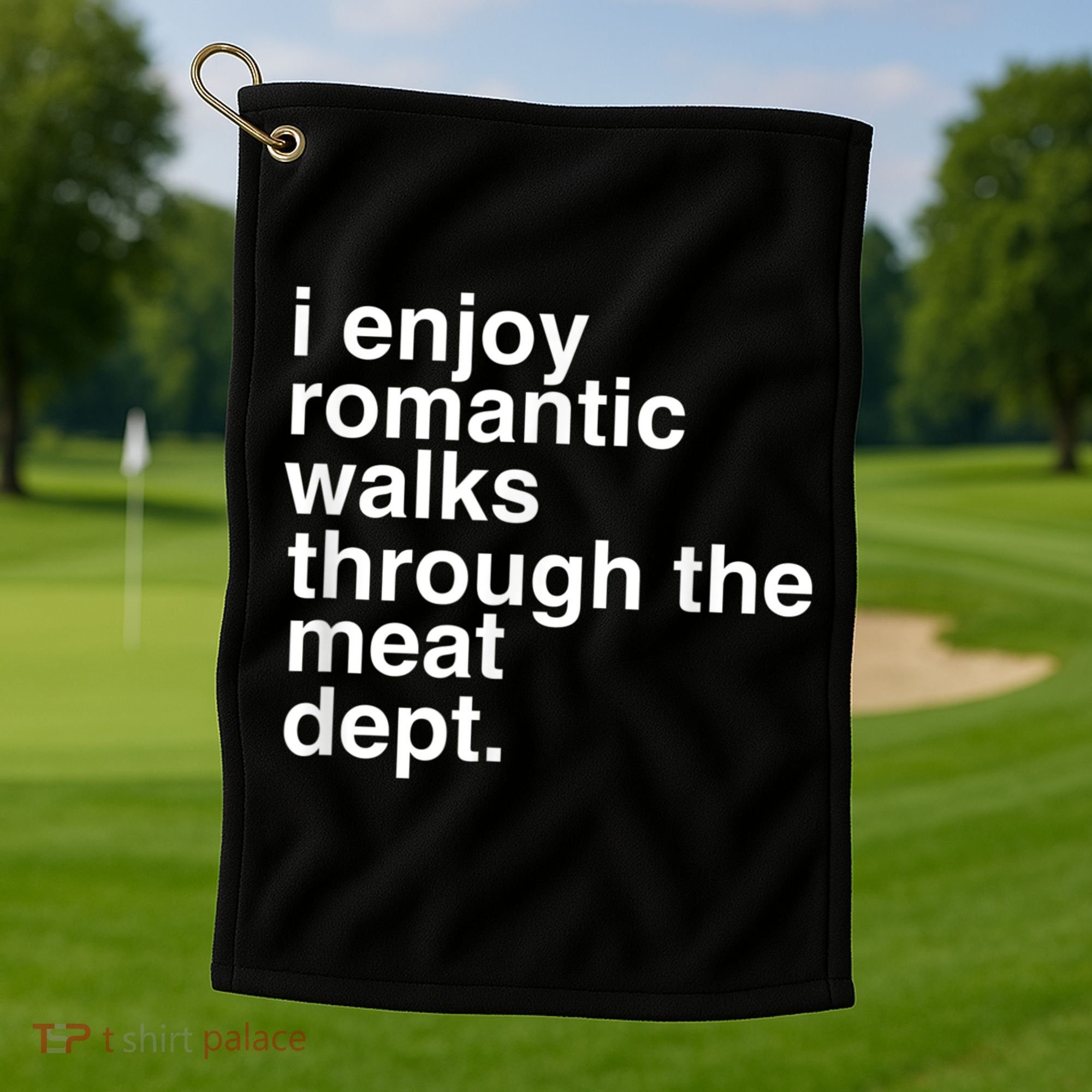 Funny Saying Meat Bacon Beef Grilling BBQ Lover Golf Towel