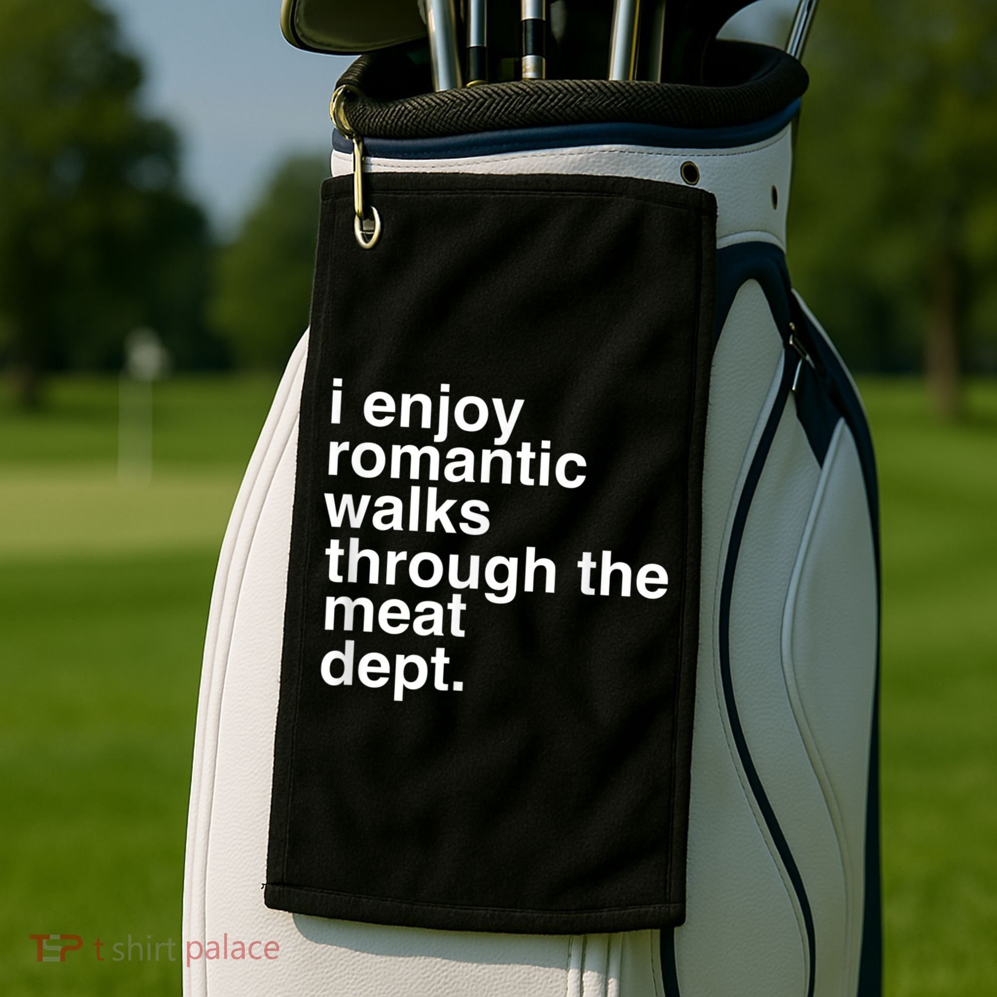 Funny Saying Meat Bacon Beef Grilling BBQ Lover Golf Towel