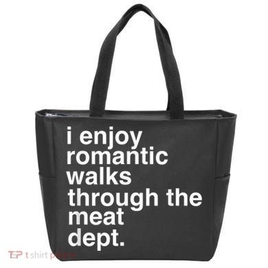 Funny Saying Meat Bacon Beef Grilling BBQ Lover Tote Bag