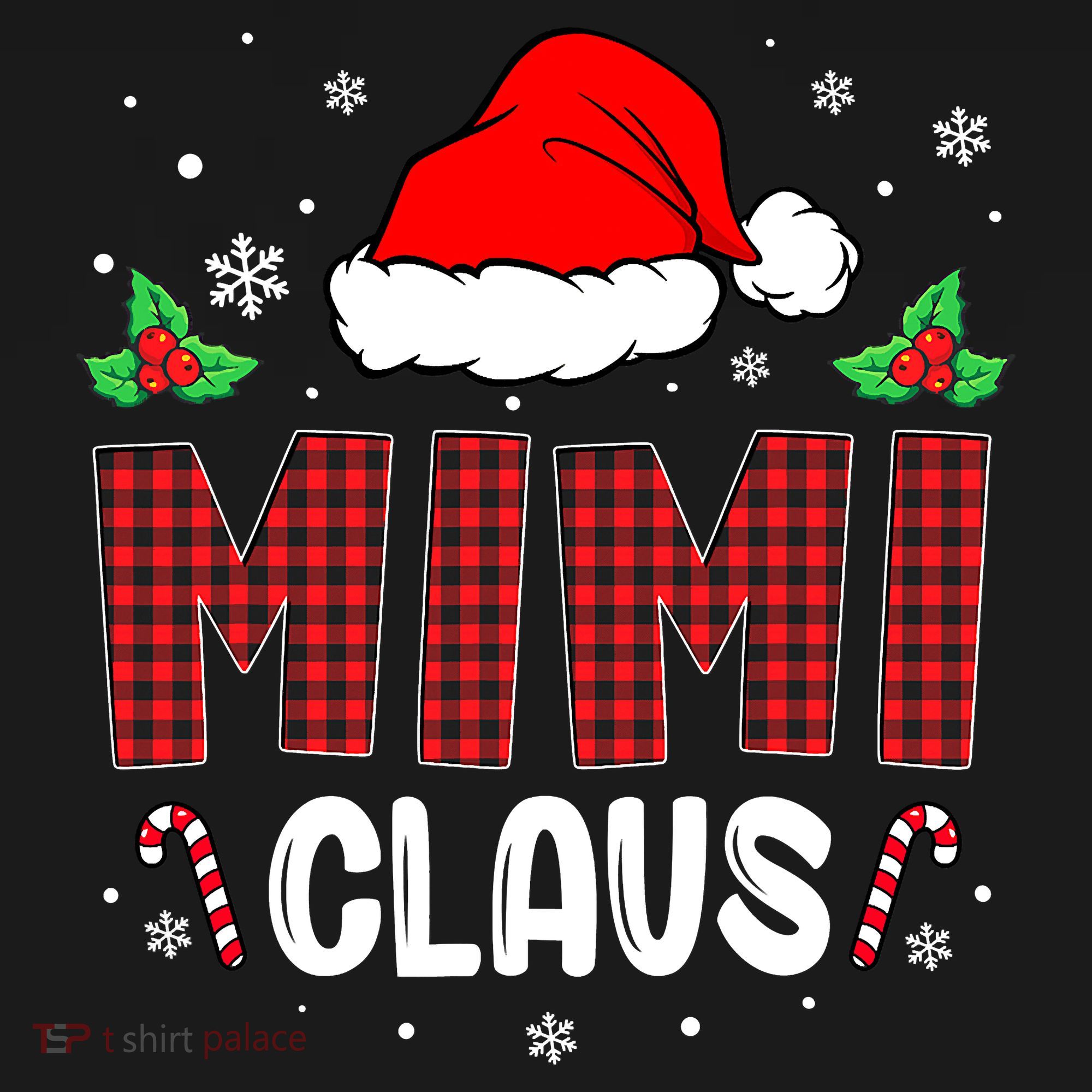 Funny Santa Mimi Claus Christmas Matching Family Sweatshirt