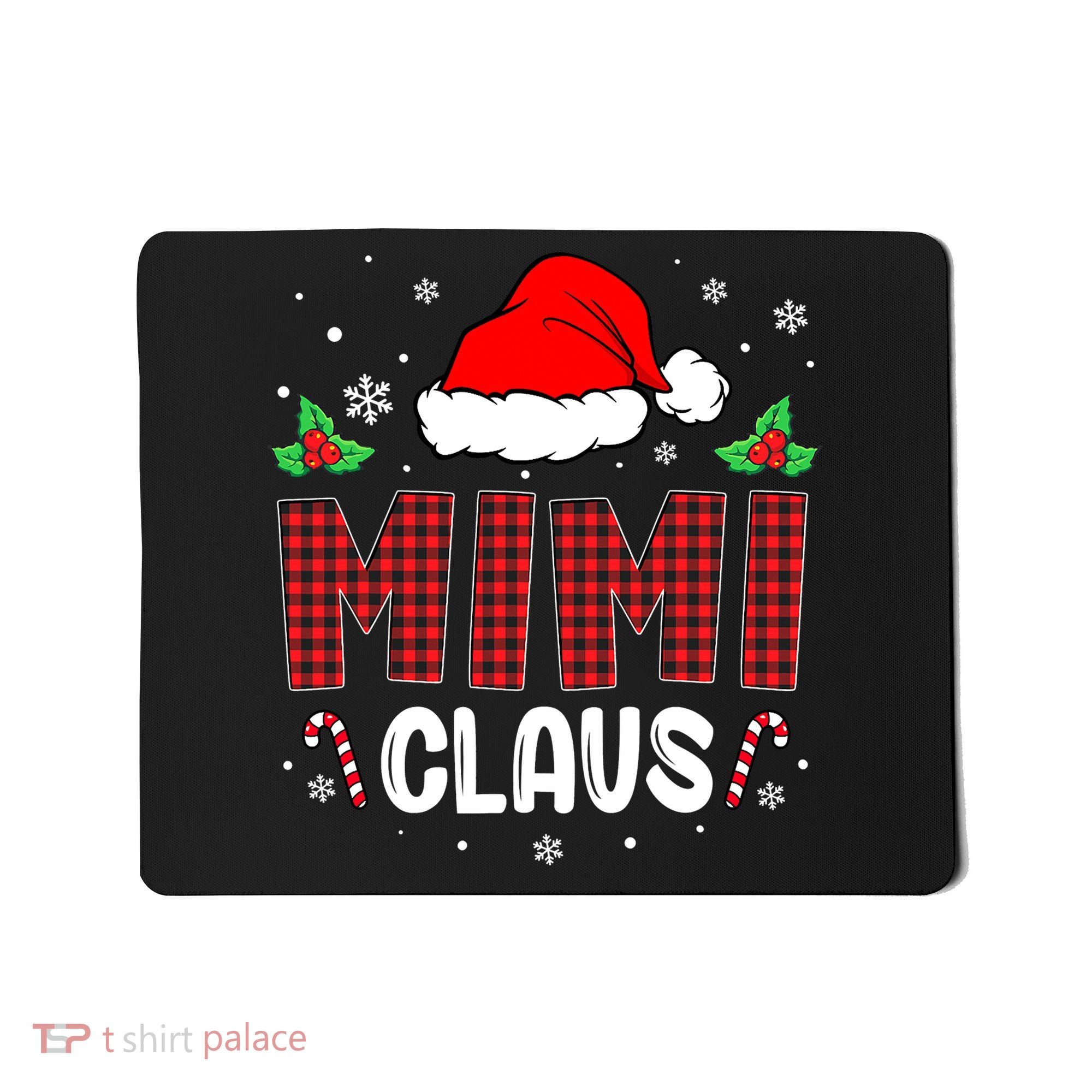 Funny Santa Mimi Claus Christmas Matching Family Mousepad