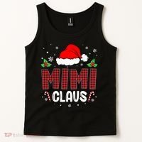 Funny Santa Mimi Claus Christmas Matching Family Tank Top thumb 2