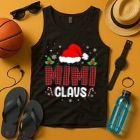 Funny Santa Mimi Claus Christmas Matching Family Tank Top thumb 4