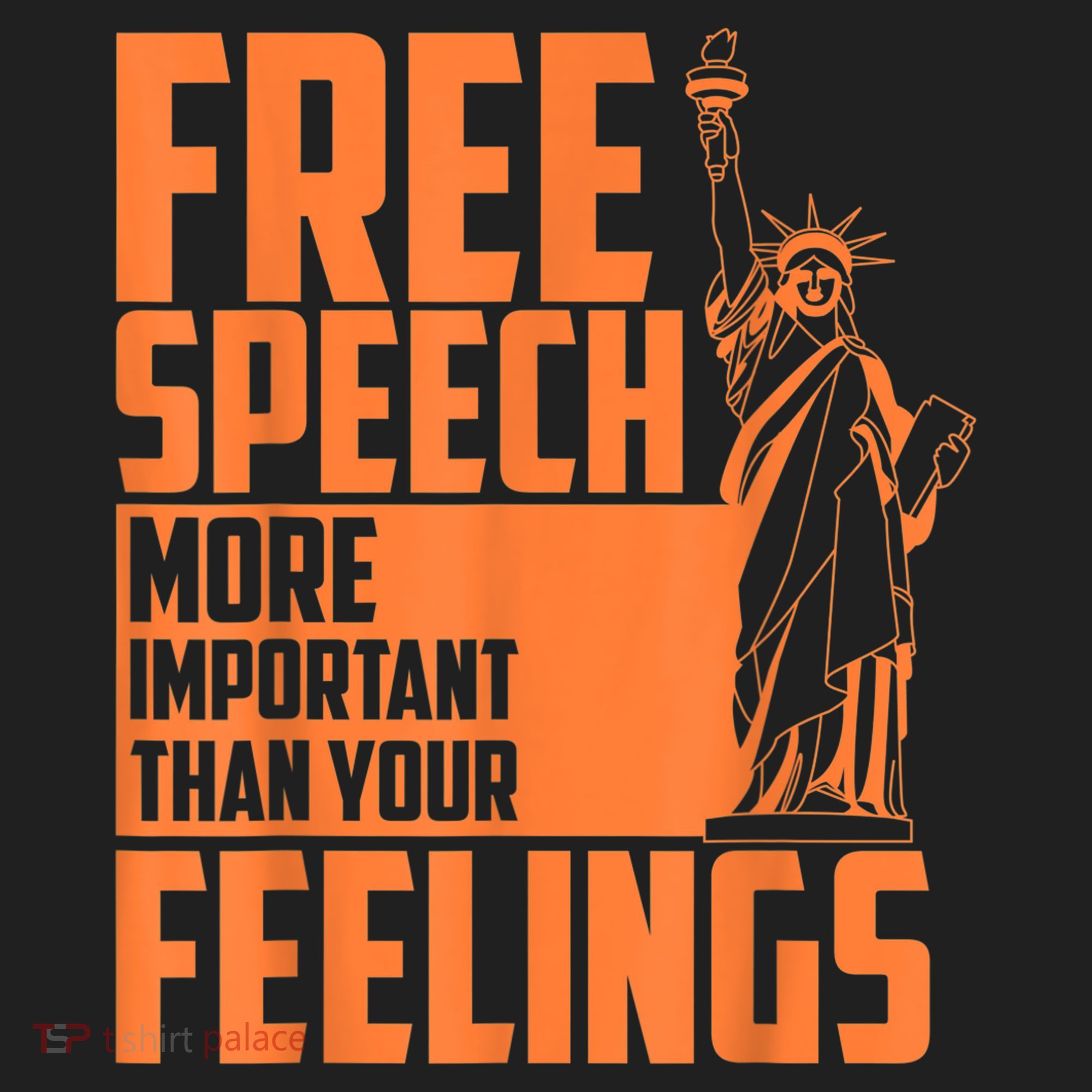 Free Speech More Important Than Your Feelings Meaningful Gift Golf Towel