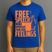 Free Speech More Important Than Your Feelings Meaningful Gift T-Shirt thumb 3