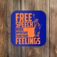 Free Speech More Important Than Your Feelings Meaningful Gift Coaster thumb 0