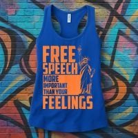 Free Speech More Important Than Your Feelings Meaningful Gift Women's Tank Top thumb 3