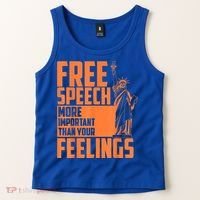 Free Speech More Important Than Your Feelings Meaningful Gift Tank Top thumb 2