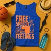 Free Speech More Important Than Your Feelings Meaningful Gift Tank Top thumb 4