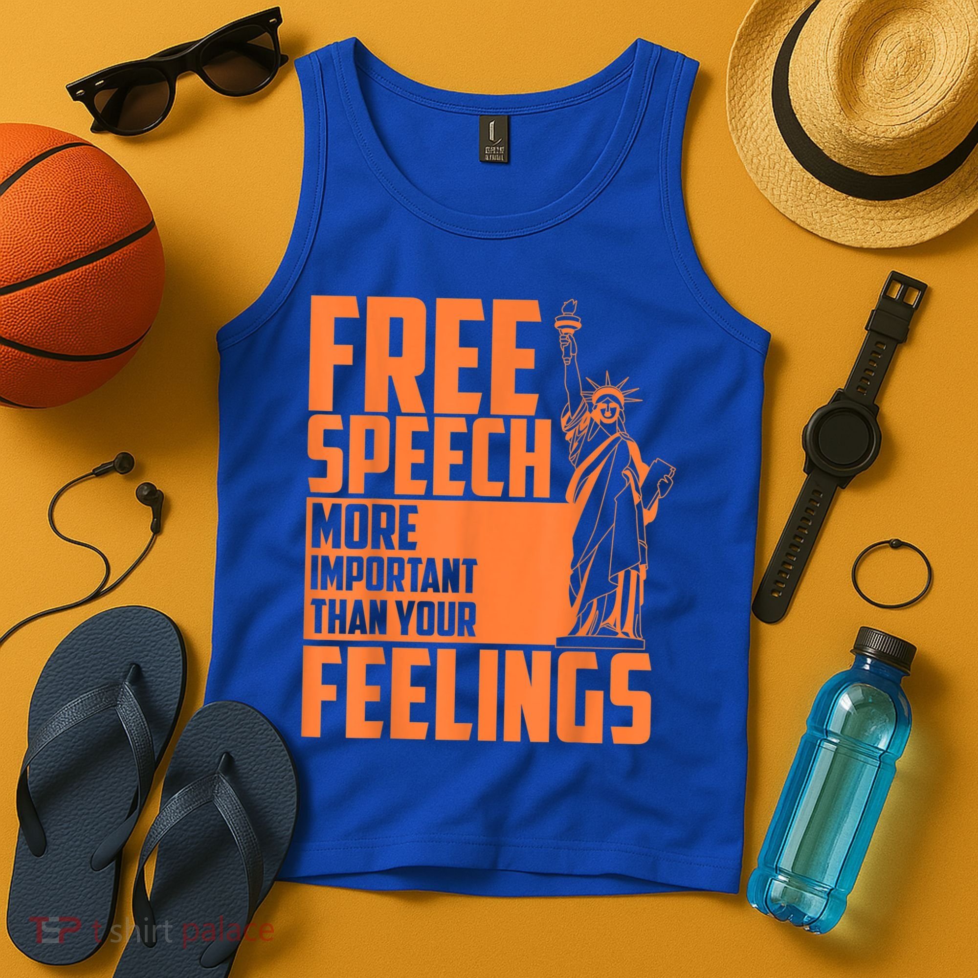 Free Speech More Important Than Your Feelings Meaningful Gift Tank Top