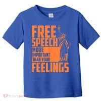 Free Speech More Important Than Your Feelings Meaningful Gift Toddler T-Shirt thumb 0
