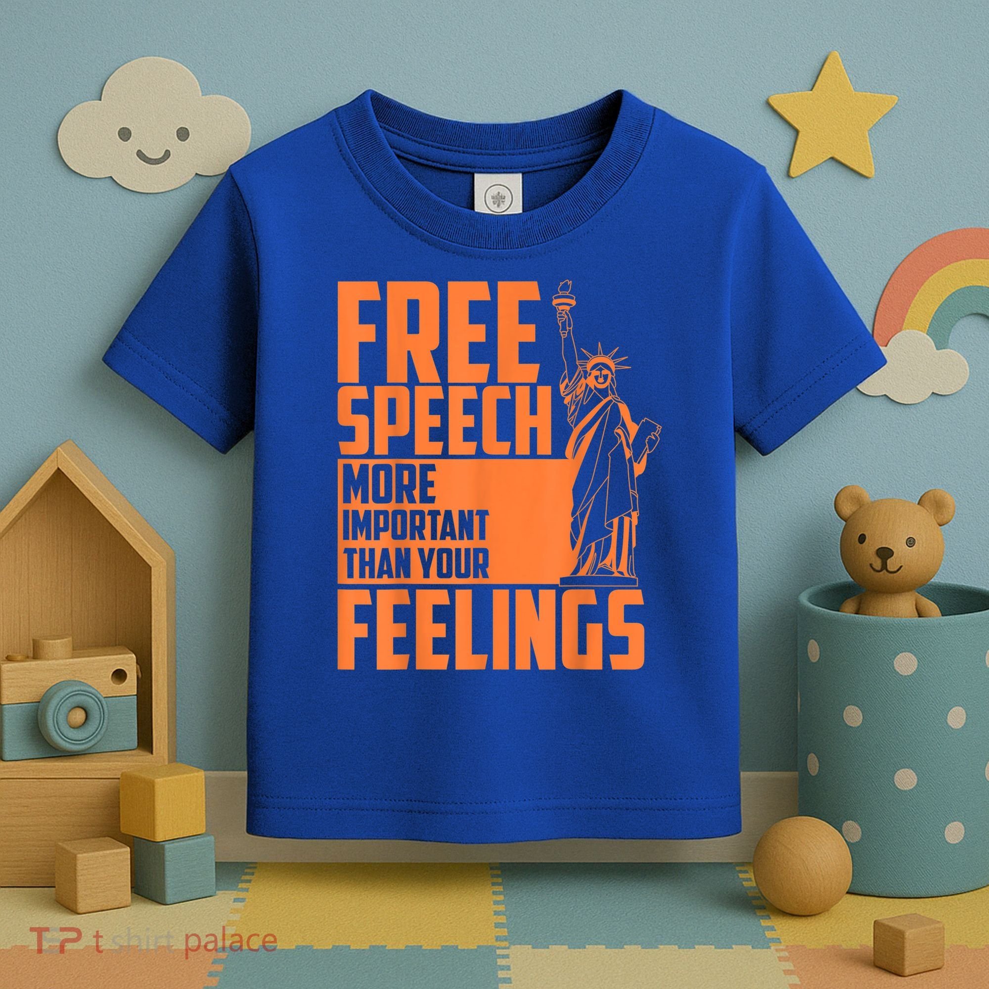 Free Speech More Important Than Your Feelings Meaningful Gift Toddler T-Shirt