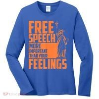 Free Speech More Important Than Your Feelings Meaningful Gift Women's Long Sleeve Shirt thumb 0