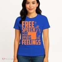 Free Speech More Important Than Your Feelings Meaningful Gift Women's T-Shirt thumb 4