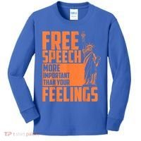 Free Speech More Important Than Your Feelings Meaningful Gift Kids Long Sleeve Shirt thumb 0