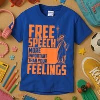 Free Speech More Important Than Your Feelings Meaningful Gift Kids T-Shirt thumb 3