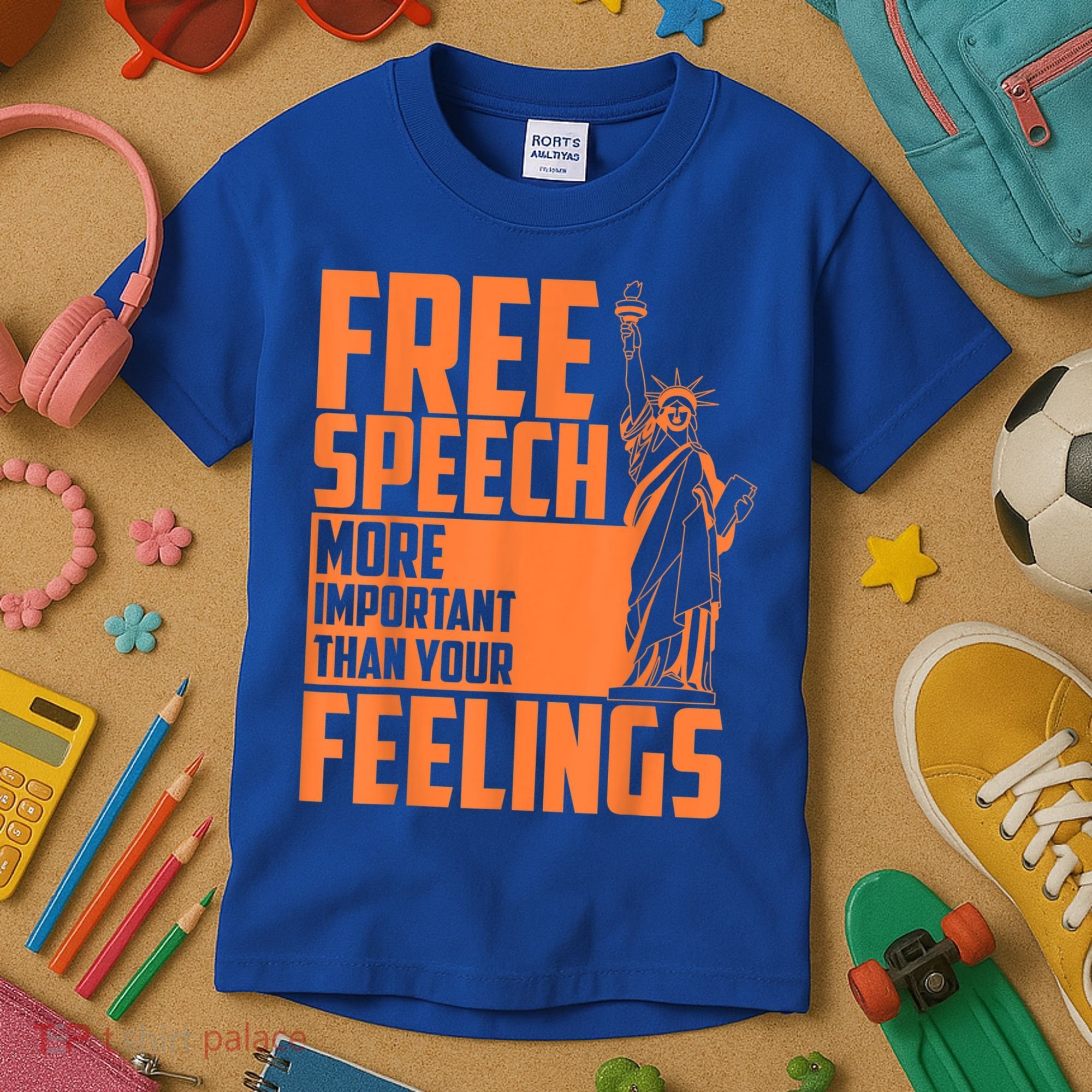 Free Speech More Important Than Your Feelings Meaningful Gift Kids T-Shirt