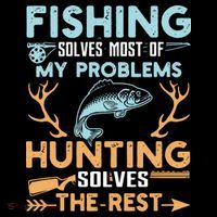 Fishing Solves Most Of My Problems Hunting Solves The Rest Pullo Bucket Hat thumb 4
