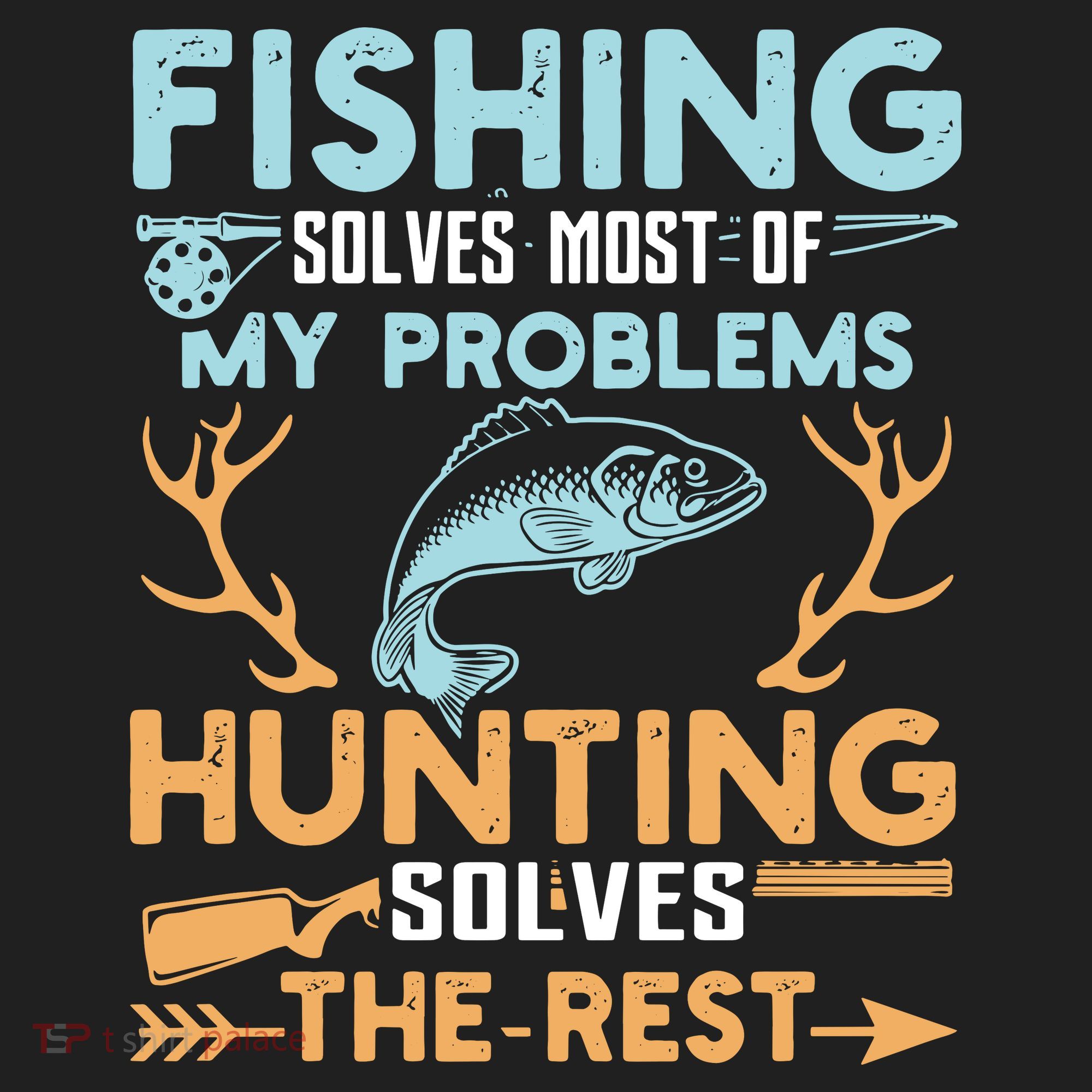 Fishing Solves Most Of My Problems Hunting Solves The Rest Pullo Beanie