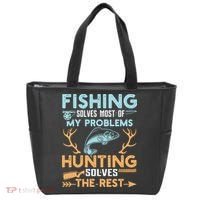 Fishing Solves Most Of My Problems Hunting Solves The Rest Pullo Tote Bag thumb 0