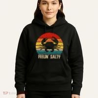 Feelin Salty Maryland Crab Sunset Graphic Hoodie thumb 5