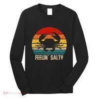 Feelin Salty Maryland Crab Sunset Graphic Long Sleeve Shirt thumb 0
