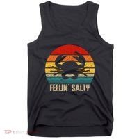 Feelin Salty Maryland Crab Sunset Graphic Tank Top thumb 0