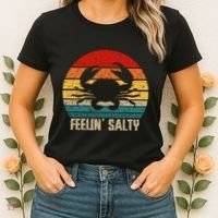 Feelin Salty Maryland Crab Sunset Graphic Women's T-Shirt thumb 2