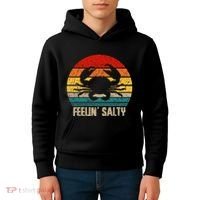 Feelin Salty Maryland Crab Sunset Graphic Kids Hoodie thumb 4