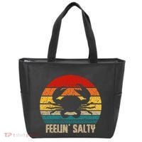 Feelin Salty Maryland Crab Sunset Graphic Tote Bag thumb 0